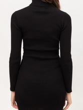 Load image into Gallery viewer, BFF Little Black Turtleneck Dress
