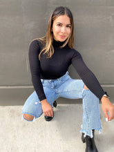 Load image into Gallery viewer, BFF Little Black Turtleneck Bodysuit
